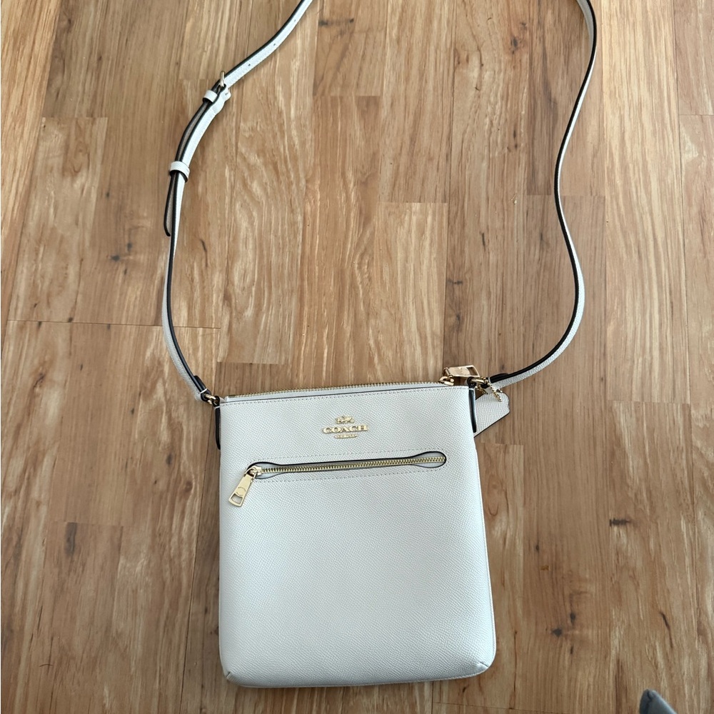 Coach Cream Crossbody File Bag